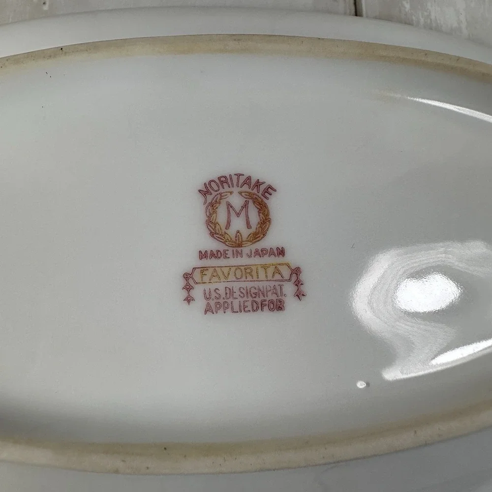Vintage Noritake Favorita‎ Relish Dish Oval Bowl  8.5